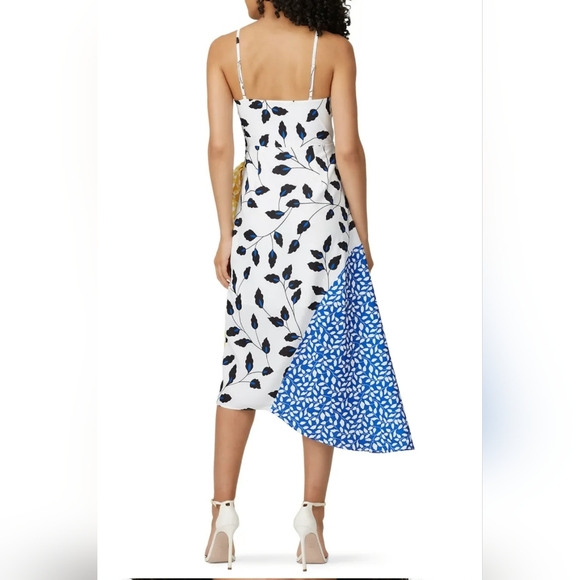 Anthropologie Yumi Kim Yellow Blue Floral Wrap Dress S Gorgeous Unique - Picture 2 of 6